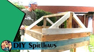 DIY Spielhaus mit Paletten [upl. by Anaela778]