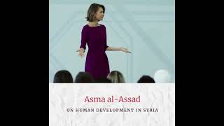 Asma alAssad human development in Syria [upl. by Odravde]