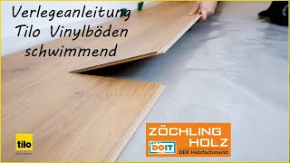 Verlegeanleitung Tilo Vinyl Designböden schwimmend [upl. by Esened910]