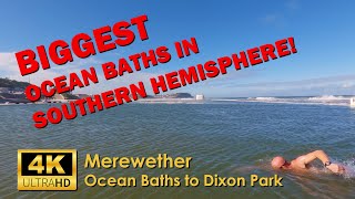 Merewether  Ocean Baths to Dixon Park  4K UHD Video Walk [upl. by Ris]