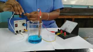 Electrolysis of CuSO₄₍aq₎ Using Copper Electrodes [upl. by Bittner933]