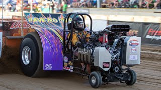 Pro Pulling League Supercharged Mini Rod Tractors pulling in Goshen IN [upl. by Croteau]