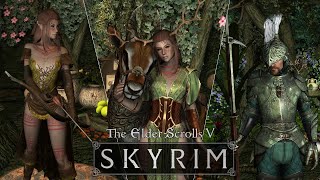 Wood Elf Bosmer Armor and Outfit Collection [upl. by Vanya]