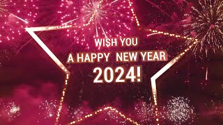 a Happy New Year 2024 Wishes Video Effects HD  First Time Star Style New Year Wishes [upl. by Eural]