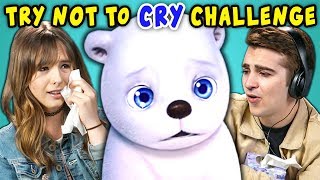 College Kids React To Try Not To Cry Challenge Saddest Animations [upl. by Pruchno]