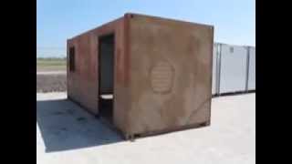 Stucco on a shipping container home to help with the insulation [upl. by Alekram]