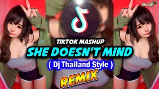 She Doesnt Mind  TikTok Mashup Remix Dj Thailand Style Dj Bharz  LYRICS [upl. by Azarcon]