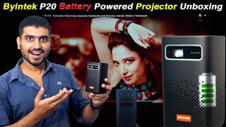 Byintek P20  Best Battery Powered Projector Unboxing in Tamil – Mohammed Raja [upl. by Bradford635]