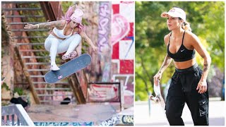 Leticia Bufoni  Left Skateboarding For Modelling  2023 [upl. by Ayal]