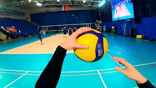 Volleyball first person  Wing Spiker  Highlights  VC Fakel POV [upl. by Niffirg866]