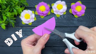 How to make Easy Flowers EVA Foam Flowers DIY Tutorial Crafts [upl. by Eppesiug50]