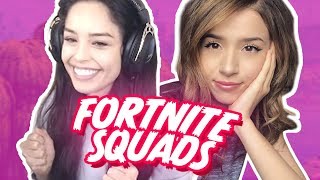 FUNNY SQUADS Ft Myth Pokimane and more  Valkyrae Fortnite Highlights [upl. by Conyers284]