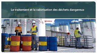 Le traitement et la valorisation des déchets dangereux  Veolia [upl. by Grane740]