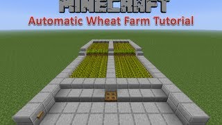 Minecraft Automatic Wheat Farm Tutorial [upl. by Sedecram]