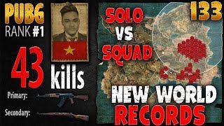 Eng Sub PUBG Rank 1  Rip113  43 kills AS Solo vs Squad  PLAYERUNKNOWNS BATTLEGROUNDS 133 [upl. by Renell]