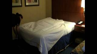 How to Make a Bed  Courtyard Marriott UD [upl. by Neurath859]