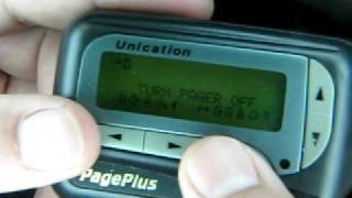 How to Turn ONOFF Unication or Motorola Advisor Elite Alpha Numeric Pager Beeper [upl. by Hcirdla]