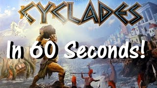 Cyclades The Board Game in 60 Seconds  Stop Motion Skit [upl. by Olathe519]