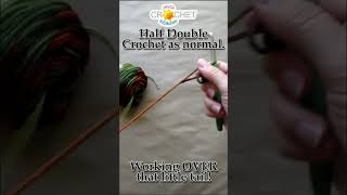 HDC half double crochet into a Cinch or Magic Circle [upl. by Teri]