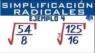 Simplificación de expresiones con radicales  Ejemplo 4 [upl. by Ayital]