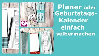 Geburtstagskalender  Planer selbermachen [upl. by Elimay]