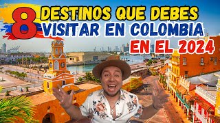 🇨🇴COLOMBIA EL TERCER PAIS MAS HERMOSO DEL MUNDO 🌎 ✅ 8 Imperdibles en tu visita ‼️ [upl. by Acirred515]