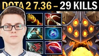 Clinkz Gameplay Miracle with 29 Kills and Pike  Dota 2 736 [upl. by Brenner681]