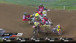 World Sidecarcross Championship GP Kramolin RACE 3 [upl. by Akcirred55]