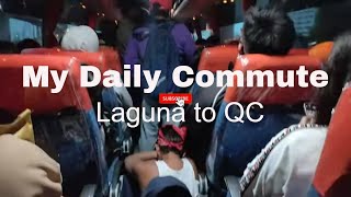 My Daily Commute Laguna to QC  A Draftsmans RTO Routine [upl. by Adonis]