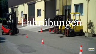 Ausbildung für Gabelstaplerfahrer  Fahrübungen [upl. by Kittie]