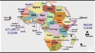 African Countries and Their LocationAfrica Political MapAfrica ContinentList of African Countries [upl. by Eibrab]