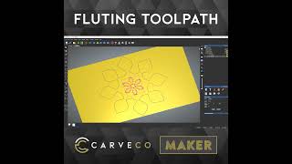 The Fluting Toolpath in Carveco Maker [upl. by Suirada79]