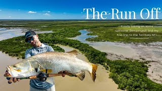 Barra Fishing the NT Run Off for Saltwater Barramundi [upl. by Kwei]