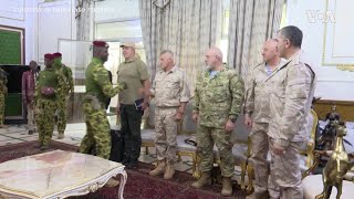 Burkina Faso Leader Discusses Military Cooperation with Russian Delegation [upl. by Ttnerb]