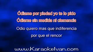 Edith Marquez  Odiame KARAOKE [upl. by Wise642]