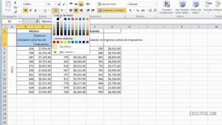 Cómo aplicar bordes y sombreado en Excel [upl. by Euqnimod]