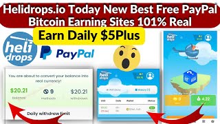 Earn 5 helidropsio live Earning proof  helidrops payment proof  Today New Free PayPal Earning [upl. by Alahs411]