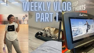 WEEKLY VLOG PART 1 workout routines life updates baking [upl. by Nat]