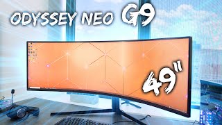 This is THE Ultimate Gaming Monitor  Samsung Odyssey Neo G9 [upl. by Arukas308]