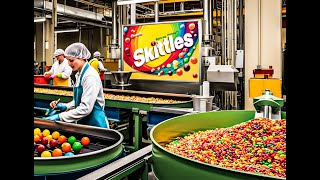 How Skittles Are Made In The Factory  Factory Process Engineering [upl. by Mcdade162]