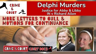 Delphi Docs More Letters to Gull amp Motions for Continuance [upl. by Onurb]