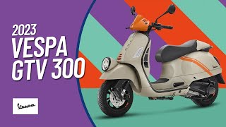 2023 Vespa GTV 300 Design Specs Features Availability Release Date [upl. by Analrahc]