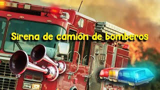 Camión de bomberos  Sonido de bombero [upl. by Yadrahs]