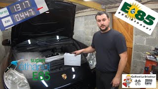 Installation kitboitier Bio Ethanol E85 Porsche Cayenne S 955 45L [upl. by Penelopa767]