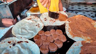 Famous Veg Kabab Roll of Agra  Indian Street Food [upl. by Xenia]