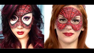 Halloween Tutorial Spiderman Mask [upl. by Schlessinger]