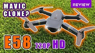 Eachine E58 WIFI FPV Review Deutsch 🇩🇪 🇨🇭 German – «Bester» DJI Mavic ProKlon [upl. by Ellenyl396]