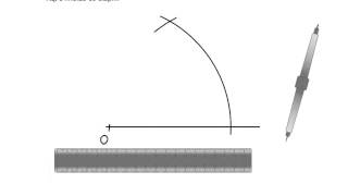 Konstrukcja kąta o mierze 60 stopni [upl. by Sidnala]