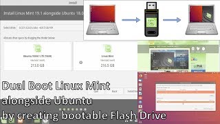 Dual Boot Linux Mint with Ubuntu using Bootable Flash Drive [upl. by Bicknell]