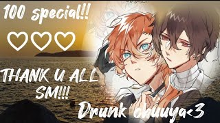 Bsd texting story soukoku100 special♡♡♡ [upl. by Nahtad]